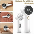 thumbnail image 3 of Fabric Shaver, Lint Remover Rechargeable, Portable Fabric Cutter for Furniture, Compact Lint Remover with 3 Speeds and LED Display for Home & Travel (White), 3 of 10