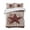 brown, variant on Quilts Twin Size, Texas Star Vintage Soft Comforter Bedding Set for Bed, Red Berry Retro Art Wooden Lightweight Quilted Bedspread with Pillow Cover(2 Pieces) for All Season, 68x86 Inch
