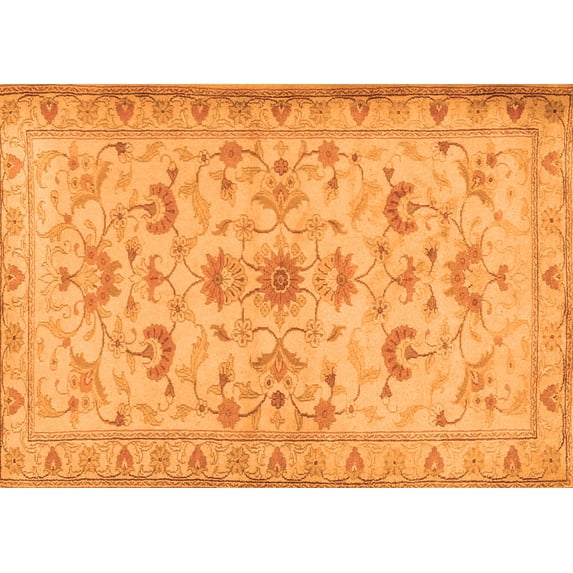 Ahgly Company Indoor Rectangle Persian Orange Traditional Area Rugs, 7' x 10'