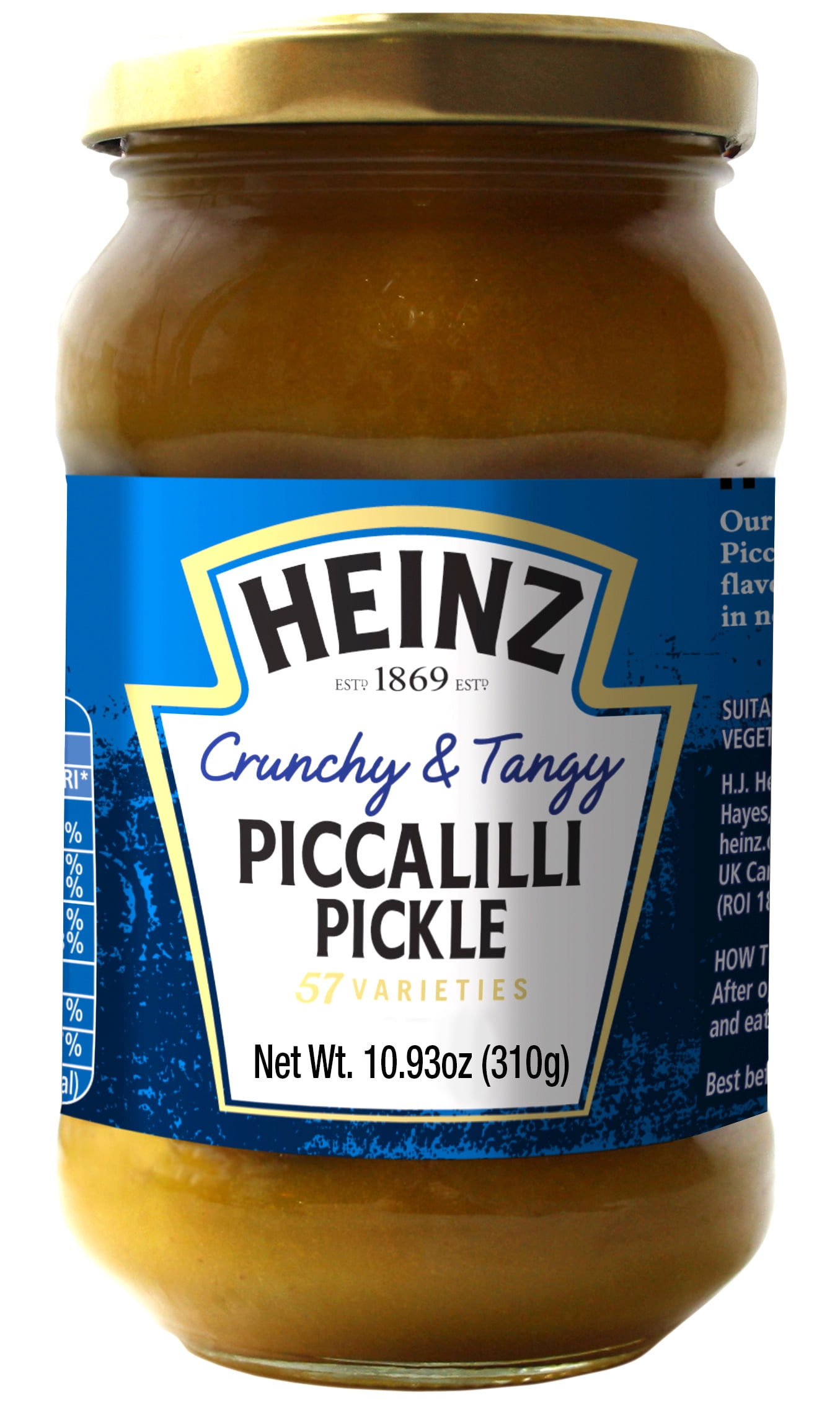 Heinz Piccalilli Pickle, Jar, 10.93oz (310g)
