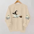thumbnail image 4 of Meichang Women's Oversized Sweatshirts Halloween Crew Neck Sweatshirt Cute Ghost Graphic Sweatshirts Long Sleeve Fall Pullover Tops, 4 of 5