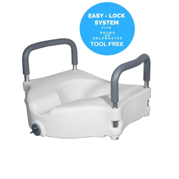 MDS Online Elevated Raised Toilet Seat & Commode Riser with Removable