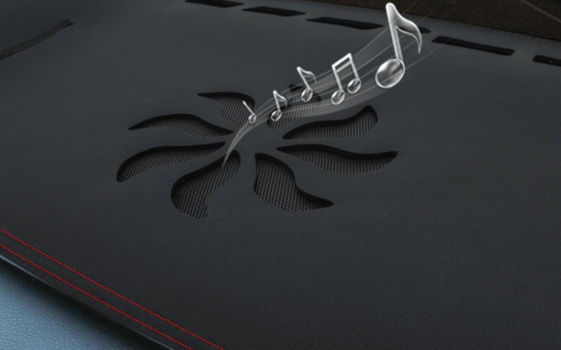 Leather Car Dashboard Protects Mat Dash Cover for Ford Fusion 2013- 2017 2018 With Sound Black