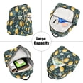 thumbnail image 5 of FORMRS Mini Backpack Purse for Women Quilted Travel Daypack Casual Shoulder Bag, Blue Floral Lemons, 5 of 7