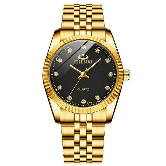 CHENXI Golden Watches for Men Fashion Business Top Brand Luxury Quartz Male Clock Waterproof Wristwatches Relogio Masculino