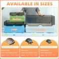 thumbnail image 5 of Turtle Tank Kit Complete Turtle Habitat with Advanced Filtration, Waterfall Play, Multi-Zone Living, Heat Lamp,Easy Water Change for Turtle Aquarium and Hermit Crab Tank（Green,18 In）, 5 of 10