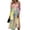 Multicolor, variant on Womens Fall Casual Maxi Dresses Floral Long Sleeve V Neck Dresses High Waist A-Line Swing Sundress