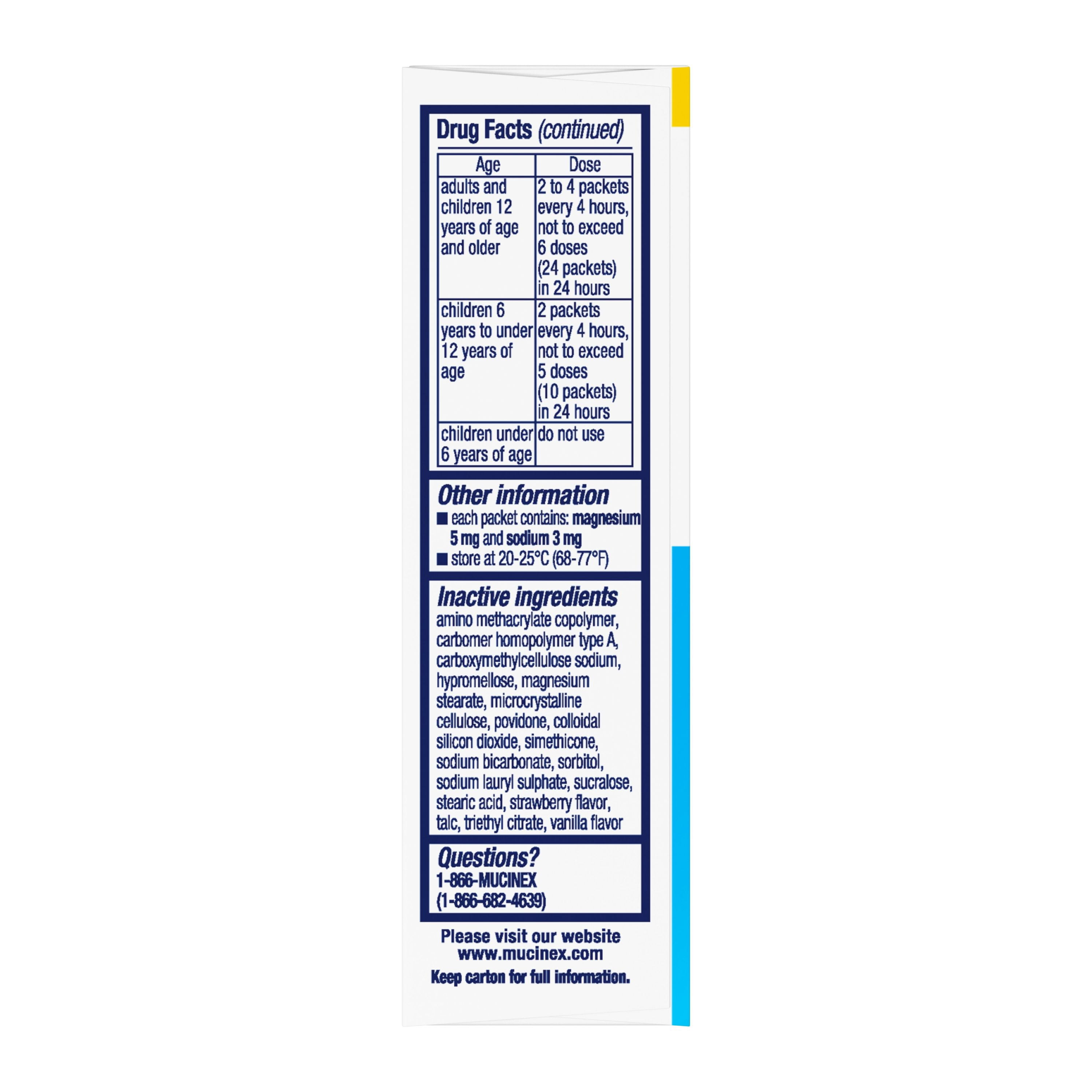 Mucinex Children's Cold and Flu Medicine & Expectorant for Kids, OTC Relief, Strawberry Vanilla Flavor Mini-Melts, 12 ct