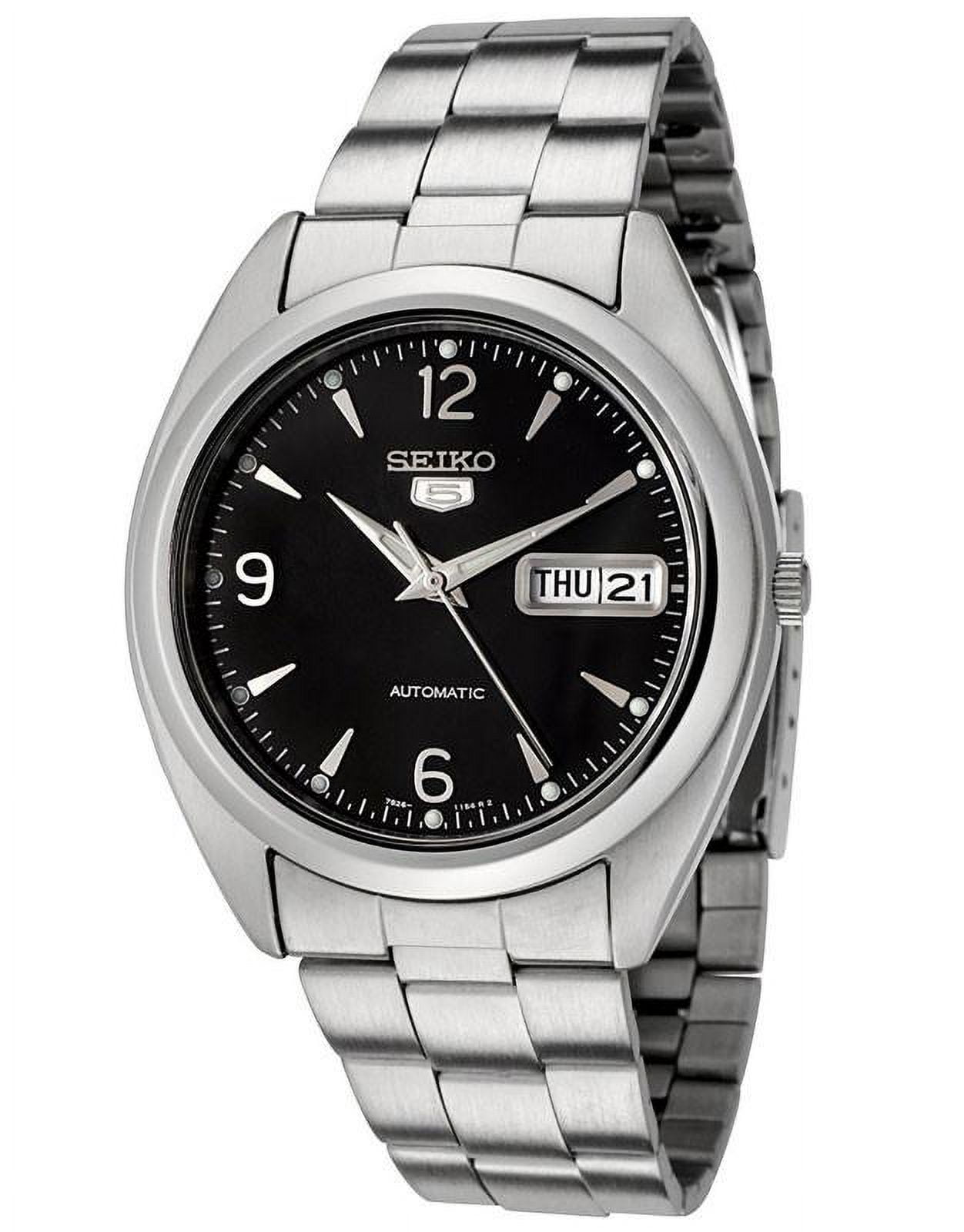 Seiko Men s SNX123K 100M WR Automatic Black Dial Watch