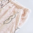 thumbnail image 5 of 2024! ZVNAΖH Womens Plush Warm Pajama Pants, Fluffy Soft Fleece Sleep Pant, Cute Rabbit Print Lounge Jogger Pants Home Pants, 5 of 9