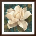thumbnail image 2 of Art.com Gardenia Blossom Turquoise Art Print by Albena Hristova, Brown Frame Wall Art, 38" x 38", 2 of 5