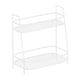 thumbnail image 1 of Estante de especias de 2 niveles, independiente, para gabinete de cocina y encimera de baño Blanco, 1 of 9