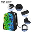 thumbnail image 3 of Lafuoo Multicolored Butterflies Pattern Single-sided Backpack, Waterproof with Computer Compartment, Suitable for Business, Travel, Sports-One Size, 3 of 6