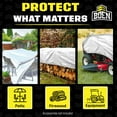 thumbnail image 5 of 30 ft. x 30 ft. Heavy-Duty Commercial White Tarp Cover 10 Mil Thick Weave Material, Waterproof, 5 of 6