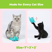 Best Pet Supplies Catify 3-Piece Cat Toys Set with Scratching Post, Catnip Fish, and Wand Teaser