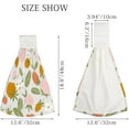 thumbnail image 2 of 2 Pcs Hanging Towels, Dish Towels Strawberry and Flowers Leaves Absorbent Hand Towels with Hanging Loop Washcloth for Bathroom Kitchen, 2 of 6
