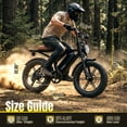 thumbnail image 4 of Electric Bike for Adults, 20"x4.0 Fat Tire E-Mountain Bike, 749W Motor, 48V 15Ah Battery, 27.9 MPH, 60 Miles Range, UL2849, 4 of 7