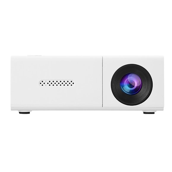 Miniproyector portátil - Proyector LED HD con altavoz integrado, corrección trapezoidal automática para ver películas en interiores y exteriores, compatible con teléfono, portátil y TV.
