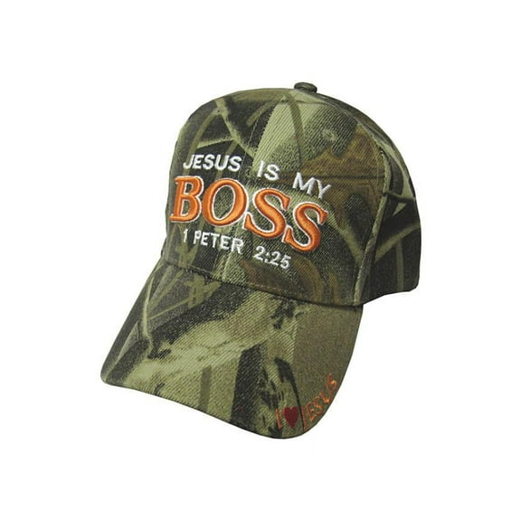 Jesus Is My Boss Cap Camo #537 (Other)