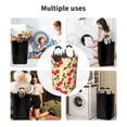 thumbnail image 6 of Kll Cherry Laundry Hamper,Large Canvas Fabric Lightweight Storage Basket Toy Organizer Dirty Clothes Collapsible Waterproof For College Dorms,Children Bedroom,Bathroom, 6 of 6