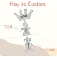 thumbnail image 2 of Collar personalizado Yashi para Madre con 1 a 5 nombres y piedra natal Plata, 2 of 4
