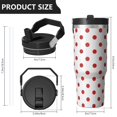 thumbnail image 4 of Christmas 30oz Handheld Travel Tumbler with Handle – Double Wall Stainless Steel Insulated Cup, Flip Straw Lid, Leak-Proof & BPA-Free for Hot and Cold Drinks – Durable Coffee & Juice Mug Black, 4 of 7