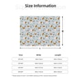 thumbnail image 5 of Yiaed Cute Rabbit Hold Carrot Print Blanket Throw Blanket Soft Cozy Flannel Blanket for Home Bed Sofa Couch Chair-40"x30", 5 of 6