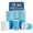 Blue / 4th of July / 400 Count, variant on Restpresso 12 oz Happy Birthday Paper Single Wall Coffee Cup - with White Lid - 3 1/2" x 3 1/2" x 4 3/4" - 400 count box