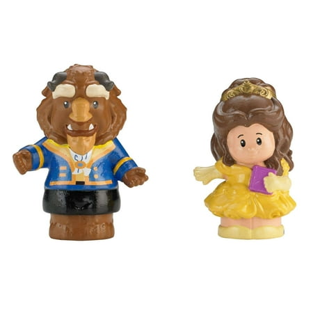 Disney Princess Belle & Beast Figures By Little People