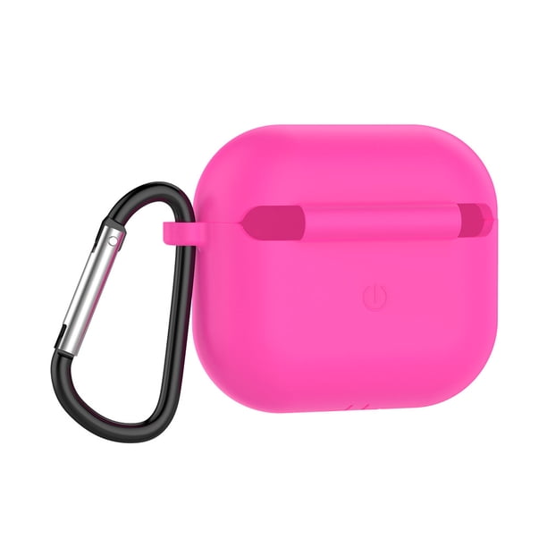 Tmvgtek Funda Para Auriculares Con Funda Para Auriculares Para Apple Airpods 3 (Rosa Roja)
