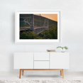 thumbnail image 2 of Bear Mountain Bridge Sunset 02 - New York Photography Bridge Landscape Architecture Sunset Scenic Nature Travel Poster White Framed Wall Art Print 5 x 7 inches, 2 of 3