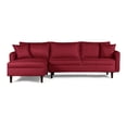 thumbnail image 2 of Sala Modular Sofá Cama Reversible De Lino Rojo Beehive Memory Foam Modelo Analia, 2 of 8