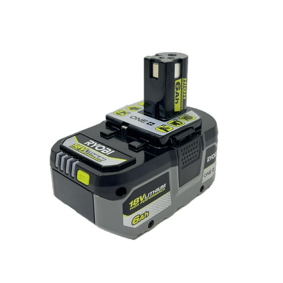 Ryobi P193 18V 6.0Ah High-Capacity Lithium-Ion Battery | Ultra-Long-Lasting, Cold-Resistant | Compatible with ONE  18V Tools (Drills, Saws, Lights)