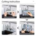 thumbnail image 5 of Yayeee Faucet Mat for Kitchen Sink 14.7" Diatomite Long Splash Guard Pad, Blue Floral Window, 2 Pack, 5 of 7