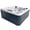Gray, variant on Aqualife by Strong Spas Insight 6 Person 73-Port Lounger Spa, 34 Jets, Espresso