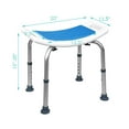 thumbnail image 2 of Costway Shower Bath Chair 6 Adjustable Height Bathtub Stool Bench Non-Slip Padded Seat, 2 of 10