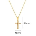 thumbnail image 4 of Murtoo Elegant Gold Plated Cross Necklace Collection with Crystal Embellishments – Versatile and Stylish Faith-Inspired Jewelry, 4 of 5