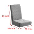 thumbnail image 2 of Funda elástica para silla Macarena para comedor hotel oficina Gris-plata, 2 of 8