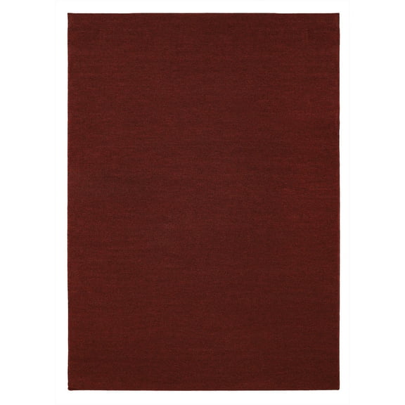 Mainstays Titan Solid Area Rug, Cardinal Red, 17.4" x 30"