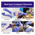 thumbnail image 3 of 100 Guantes de Nitrilo Alta Calidad Premium Color Azul Claro Totalmente Libre De Látex Y Vinyl Sin Polvo Talla Mediano 100% de Nitrilo, 3 of 6