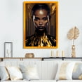 thumbnail image 2 of Designart Sensual Liquid Gold Woman III Framed Wall Art, 2 of 5