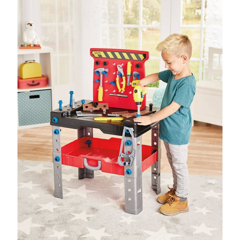 Kidoozie Just Imagine Pack 'N Go Workbench, Over 50 Pieces, Ages 3