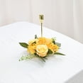 thumbnail image 4 of European Artificial Rose Candlestick Wreath For Table Wedding Decoration 20cm Artificial Rose Wreath Christmas Decor Window Prop, 4 of 11