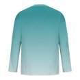 thumbnail image 6 of BXINGOHAI Men's 2 Pieces Outfit Sets Gradient Graphic Tracksuits Big and Tall Long Sleeve Pullover Tops and Pants Outdoor Running Athletic Set Today Mint Green,M, 6 of 6