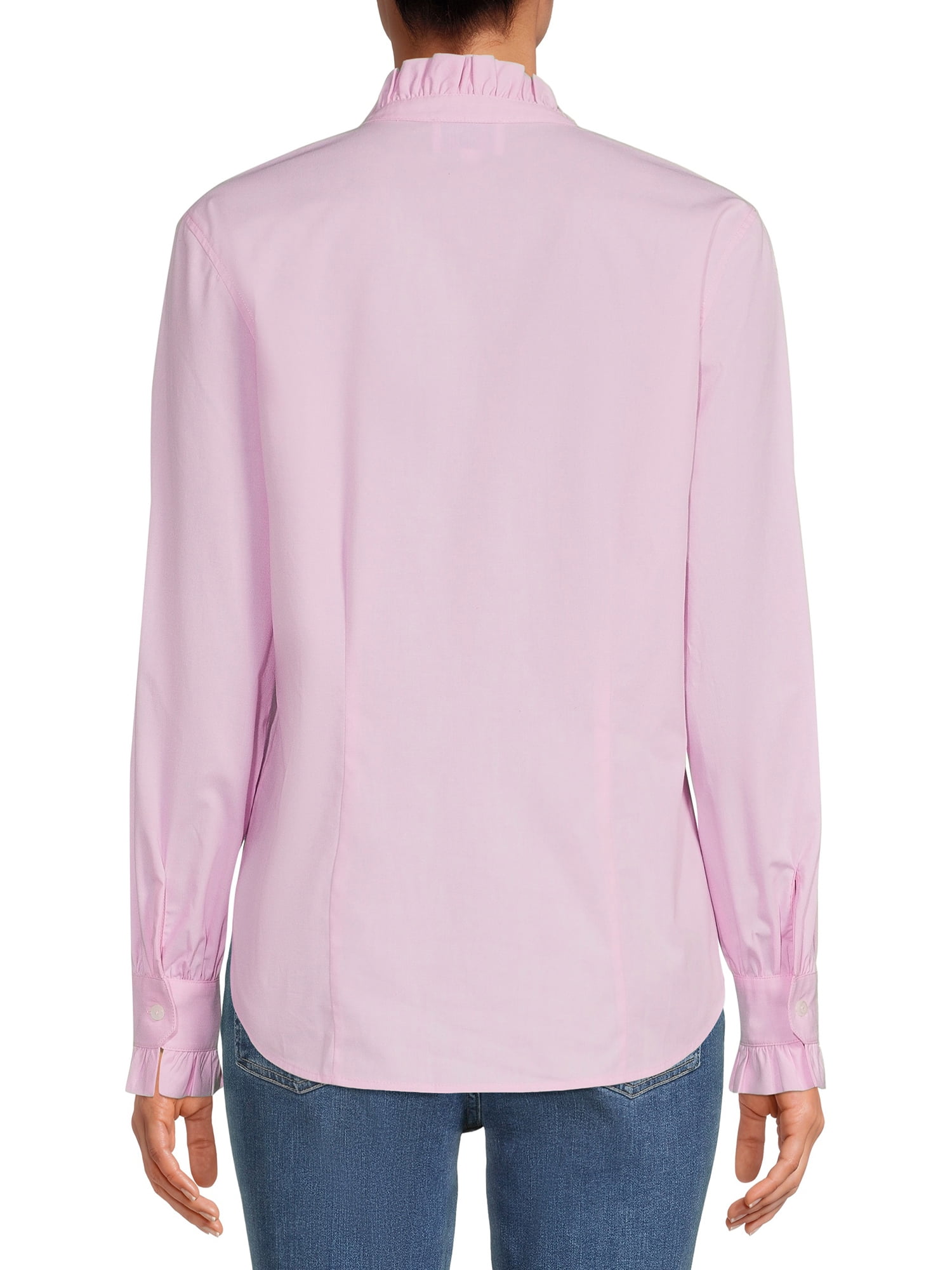 Blu White Blu Women's Ruffled Button-Front Shirt