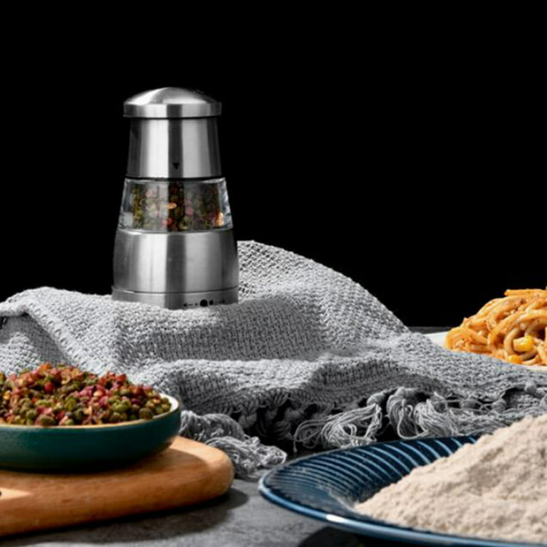 Tripumer Gravity Electric Pepper and Salt Grinder Set, Adjustable
