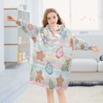 thumbnail image 5 of Wearable Blanket with Sleeves and Pocket Oversized Hooded Sweatshirt 3-14 YR Pastel Christmas-themed S, 5 of 7