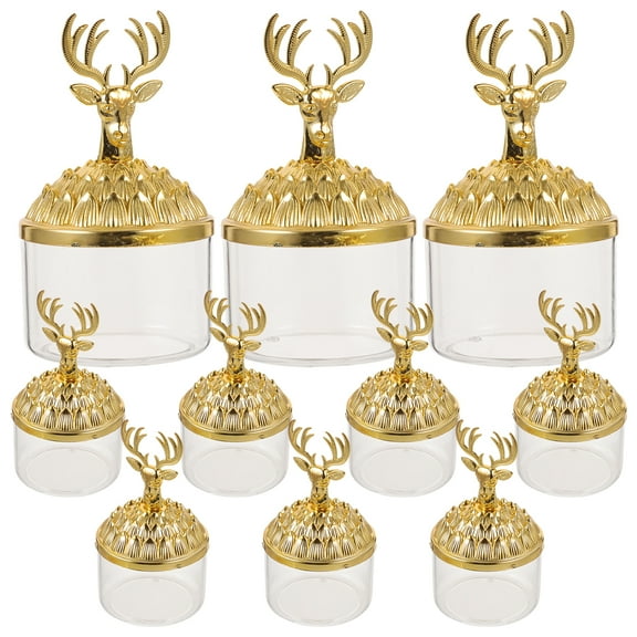 Candy Jar 12 Pcs Chocolate Packaging Cookies Wedding Treat Boxes Christmas Containers Stand Pp Banquet