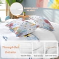 thumbnail image 2 of 3 Piece Blue Coastal Duvet Cover Set California King, Microfiber Comforter/Quilt Cover with Corner Ties and 2 Pillowcases, Summer Beach Nautical Coral Fish All Season Soft Bedding with Zipper Closure, 2 of 8