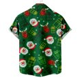 thumbnail image 5 of Camisas Navideñas Para Hombres Botones Casuales Playa Blusa de Manga Corta Con Estampado Sin Posicionamiento Odeerbi  ODB194998, 5 of 5